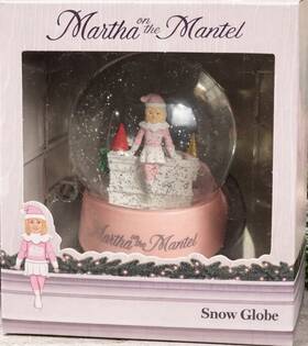 Martha Stewart 840070994485 Snow Globe Christmas - On The Mantel Decor F