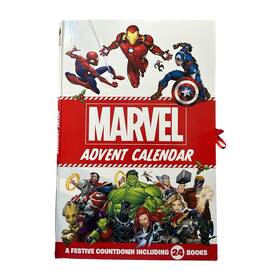 52999 Marvel Advent Calendar 24 Mini Story Books Countdown Christmas Complete 21 Inch X14