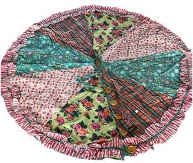 Matilda Jane 841036155209 Memento Christmas Tree Skirt New Pink Blue Holiday Once Upon A Time