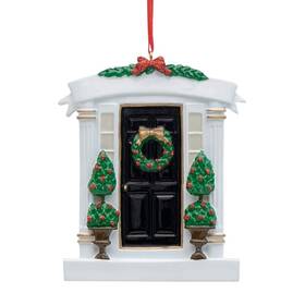 Maxora 753272091619 Our First New Home Christmas Ornament 2024 - Personalized Black Front Door Or