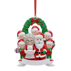 Maxora 753272092395 Grandkids With Grandparents Personalized Christmas Ornament - Family Of 7 Orn