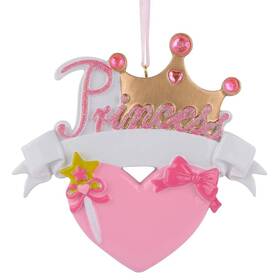 Maxora 769390598183 Baby Girl Christmas Tree Ornament - Personalized Pink Pr