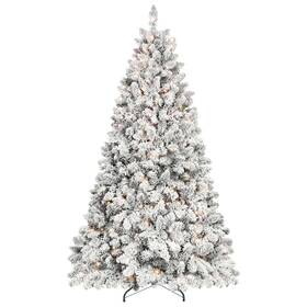 Bes60t-888tf-350l Maylaviu 6ft Pre-lit Christmas Tree Flocked With 350 Ul Lights And Pine