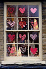 Mb-hwc1229 Moon Boat Pcs Valentines Day Window Clings Heart Stickers Decal