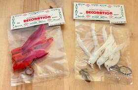 814301 Mccrory 2 Vintage Novelty Christmas Decoration Ornament Sets Red And White Birds