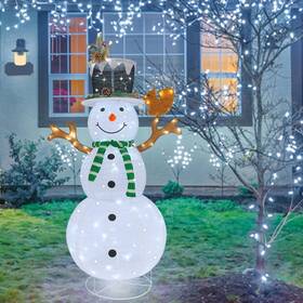 Fk-sn120-003 Meetjoyancy Outdoor Snowman Lighted Pop-up Christmas Decorations