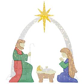 Sd-lw-mbmc-gd-250618-s-u-c Meilocar 6 Ft Christmas Outdoor Nativity Scene Set With Led Lights For Parts