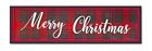 81487ds Melrose Metal And Wood Merry Christmas Sign With Red Finish