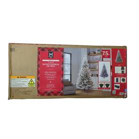 Tg76p4b42d13 Members Mark Color-changing Led Pre-lit Snowy Georgia Christmas Tree 7.5ft