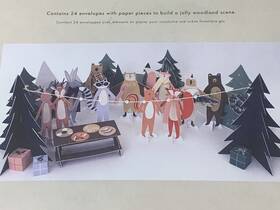 208828 Meri Winter Wonderland Christmas Advent Calendar Woodland Scene Htf