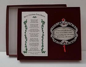 Merry Christmas From Heaven 826361000011 Pewter Ornament Loved One Memorial Tree Decoration