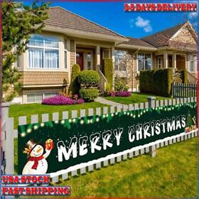 H056-024-b Merry Christmas Outdoor Banner Door Curtain Home Ornaments Usa