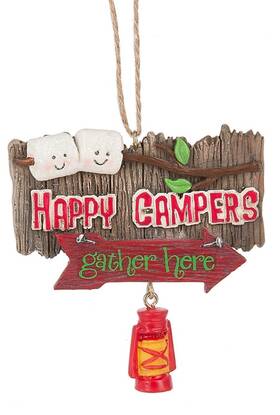 133784 Midwest Cbk Happy Campers Gather Here Christmas Holiday Ornament Resin