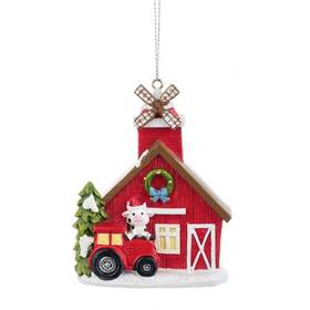 Ex29269 Midwest Ganz Farm Animal Christmas Barn Ornaments