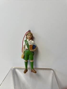 Gs1212 Midwest Girl Scout Figurine Christmas Ornament Cookie Girls Of America Rare Edition Gift