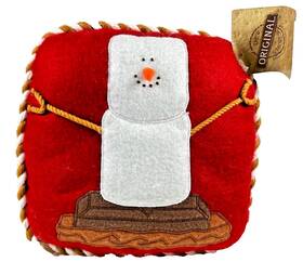 Midwest Of Cannon Falls 738449471111 Original S Mores Pillow Snowman Red Felt Christmas Tag