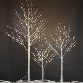 Mieres 785379786402 3 Piece Lighted Trees And Branches Set Christmas Holiday