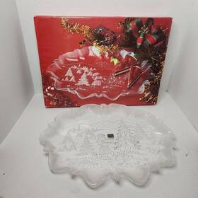 Mikasa 020911302338 Vintage Christmas Story Spruce Oval Canape Platter 17-1/4 Inch Sa 600/349