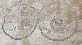 Mikasa 641265395151 -christmas Night- Scalloped Candy Dish Footed Bowl 6 Inch Set Of 2