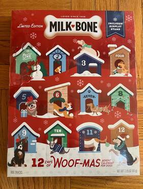 Milk-bone 079100822454 12 Days Of Woof-mas Christmas Dog Treat Advent Calendar For Dogs