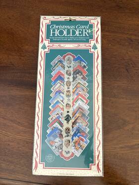 Minds Eye 037415198817 Christmas Card Holder Vintage Made In England 1983 By Nos