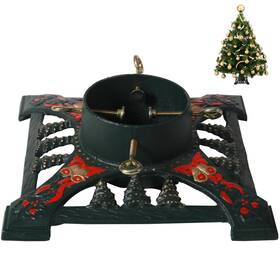 Minventiss 755594732737 Christmas Tree Stand For Real Trees Heavy Duty Xmas Holder Base Cast Iro