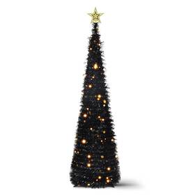 Yq-5ft-hsmts-hei-d Miracleart 5ft Pop Up Christmas Tree With Led Lights And Topper- Collapsible Artifi