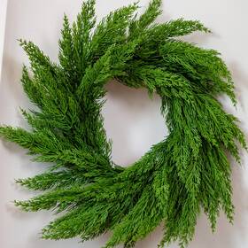 25-ybyq-slq-22in Miss Irose 22 Inch Real Touch Cypress Pine Wreath Christmas For Doors Walls Windows P
