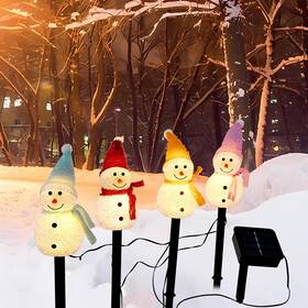 2025-christmas Mlknk Ds-xrd-2025-1 Outdoor Christmas Decorations Light Stakes For Yard-snowman Solar