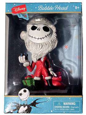 727079 Monogram Disney Nightmare Before Christmas Jack Skellington Santa Bobblehead Sealed New