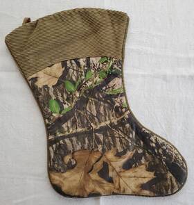 0171939wm Mossy Oak Camouflage Christmas Stocking Hunting Corduroy Cuff Felt 20 Inch To Toe