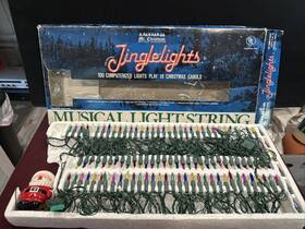 Mr. Christmas 051053001285 Vtg Mr. Jingle 100 String Lights Musical Computerized 21 Songs New