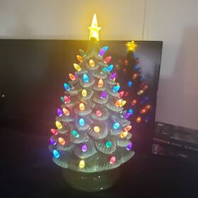 Mr. Christmas 051053194161 Ceramic Nostalgic Tree 24 Inch Green Holiday Decoration