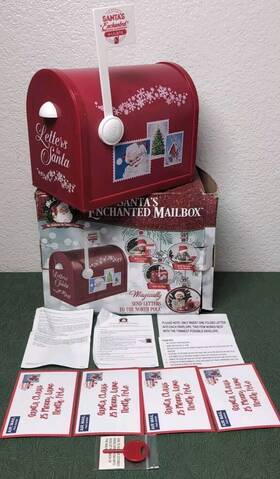 Mr. Christmas 051053240813 Santas Enchanted Mailbox Magically Send Letters To The North Pole