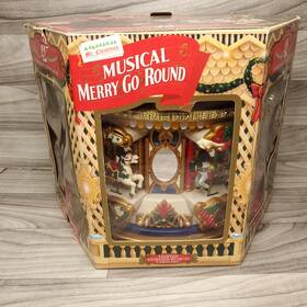 Mr. Christmas 051053296025 Vtg Limited 42 Songs Animated 1995 Carousel Merry Go Round Musical