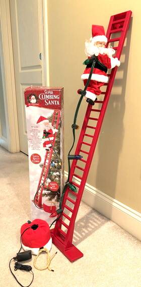 Mr. Christmas 051053372231 Super Climbing Santa With Lights And Music Works