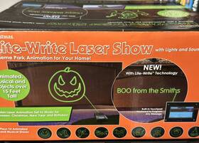Mr. Christmas 051053608002 Lite-write Laser Show Programmable With Lights And Sound