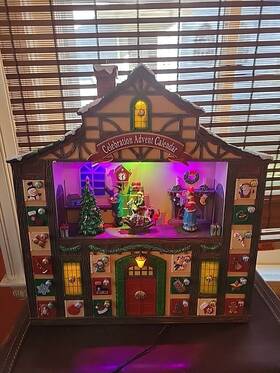 901824 Mr. Christmas Santas Workshop House Animated Musical Lighted Advent Calendar 2012