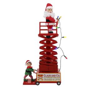 Mo10103 Mr. Christmas 4ft1 Inch Multicolored Led Animated Musical Santas Lift Tree Side Decor
