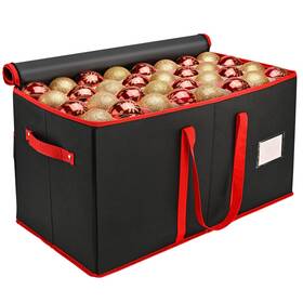 Mhd-345 Mrrihand Christmas Ornament Storage Box Xmas Decoration Organizer With Adjustable Div