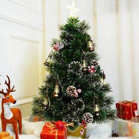 Fc300v0120-c Msprls Jt-el/fc300v0120-c Green 3ft Fiber Optic Christmas Tree Prelit Artificial Tabletop Warm White L