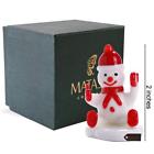 Mt13215 Matashi Murano Christmas Winter Decorative Glass Snowman Figurine 610370132159