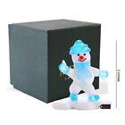 Mt13219 Matashi Murano Christmas Winter Decorative Glass Snowman Figurine 610370132197