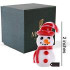 Mt13220 Matashi Murano Christmas Winter Decorative Glass Snowman Figurine 610370132203