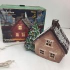 Mth-1 Trim Glo Lighted Ceramic Tree Mountain House Vintage Christmas