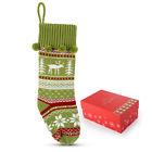 Mu42954711454-1 Unbranded Classic Knit Christmas Stocking Gift Candy Bag Festive Hanging