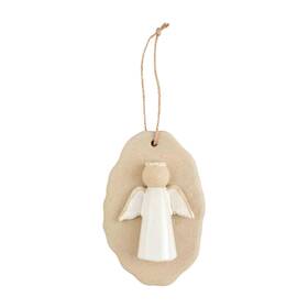 Mud Pie 718540862667 Nativity Christmas Ornament Angel 5 Inch X 3 1/4