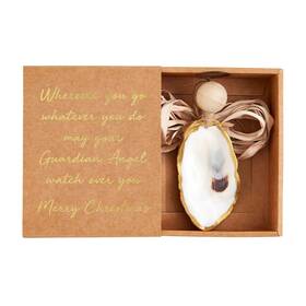 Mud Pie 718540868614 Boxed Oyster Angel Christmas Ornament 4 Inch X