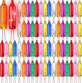 Mudder 850077702235 100 Count Christmas Mini Replacement Light Bulbs Lights Incande