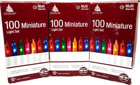 Multi 764878666415 Multicolored Christmas Lights 100 Miniature Indoor Outdoor Tested And Works